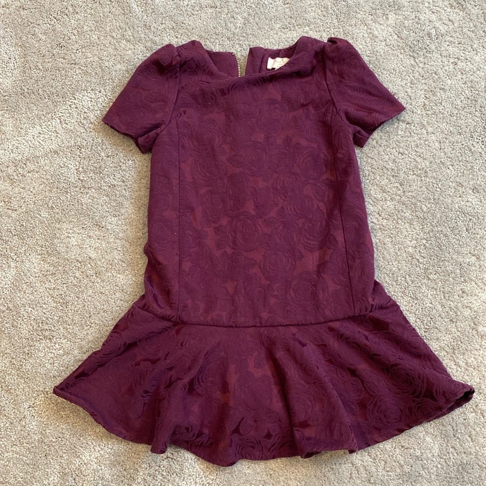 Kate Spade Dark Purple Floral 5T Dress
